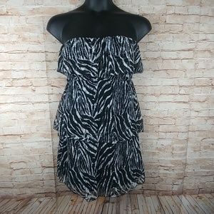 Love J strapless 3 teir A-line dress w/ruffles XL